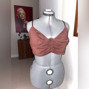 Garage shirred corset cami